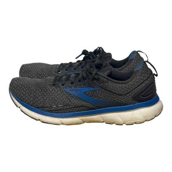 Brooks Transmit 3 Black Gray Blue Running Shoes Men’s Size 13 Stability Cushion - Picture 3 of 9